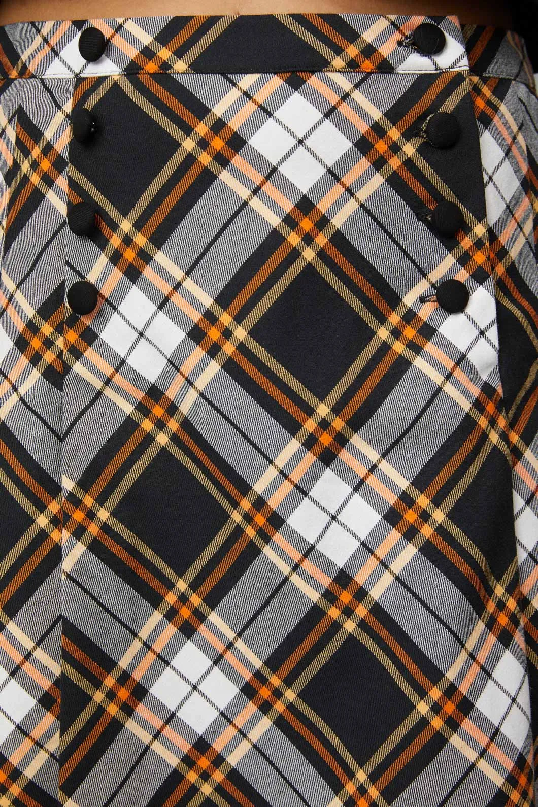 Pumpkin Tartan Skirt