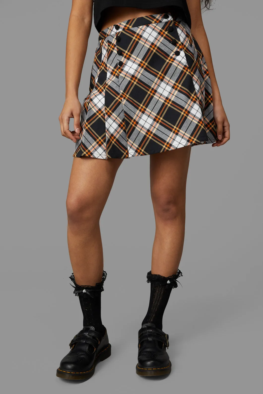 Pumpkin Tartan Skirt