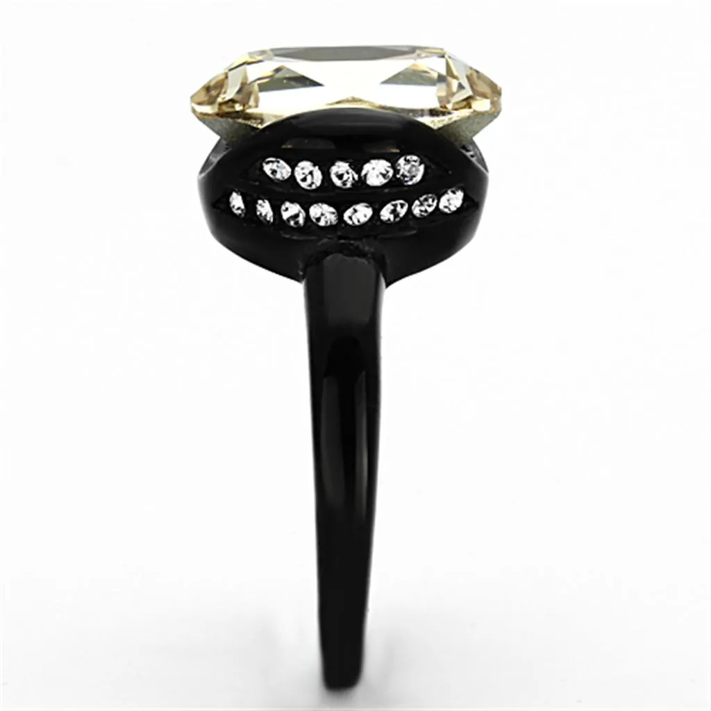 Ring Top GRD Crystal Light Smoked TK1298 for Women Style Stainless
