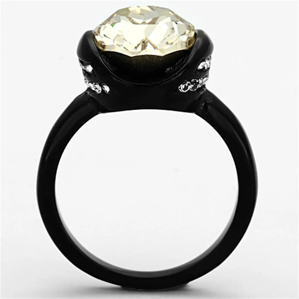 Ring Top GRD Crystal Light Smoked TK1298 for Women Style Stainless