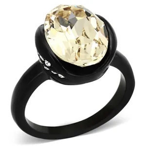 Ring Top GRD Crystal Light Smoked TK1298 for Women Style Stainless