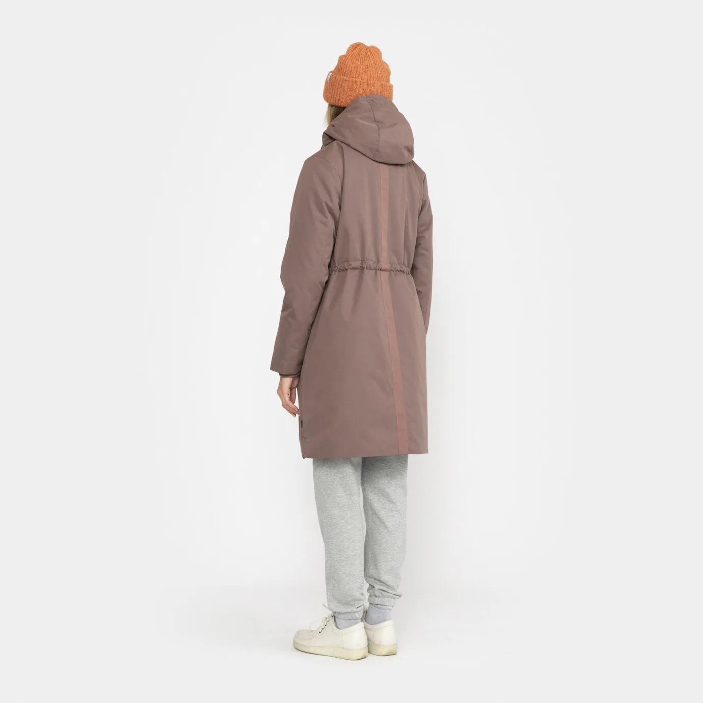 SELFHOOD | 77289 Hooded Coat | Dust Purple