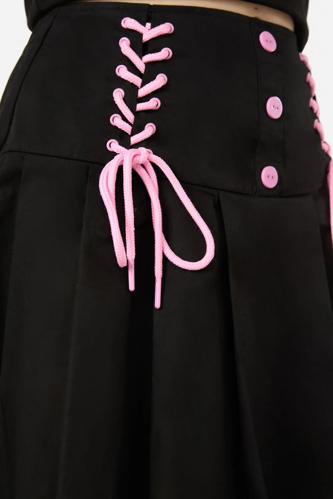 Two Of Hearts Lace Up Skirt
