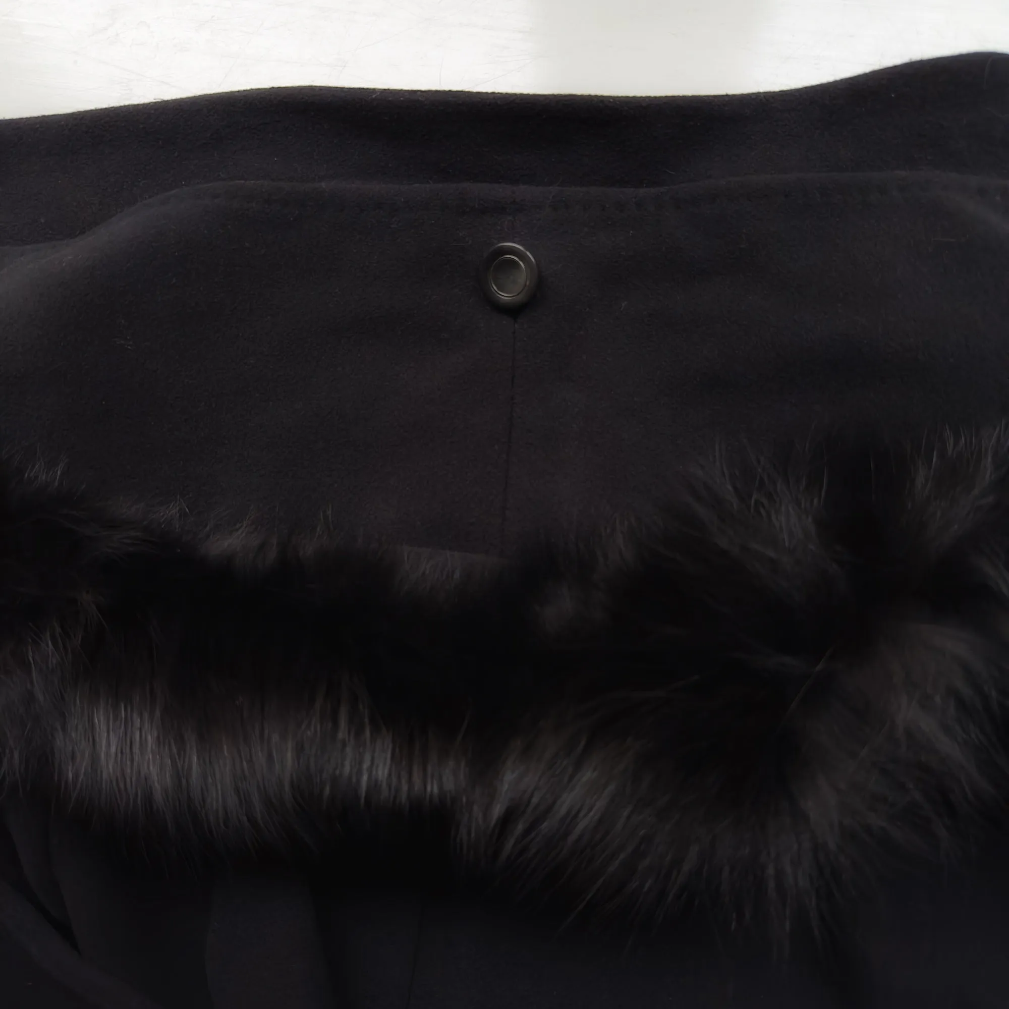 Vintage Wool Cashmere Scarf Coat, size M-L