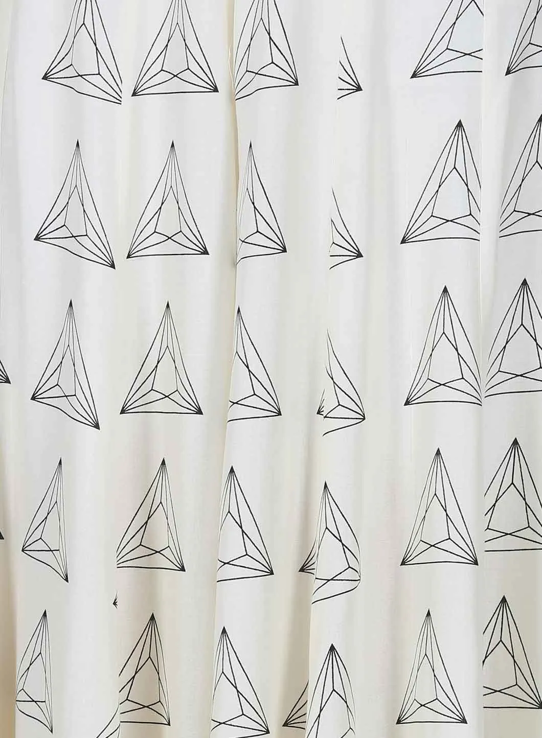 White Triangular Print Culottes